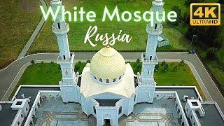 Russia Drone 4k White Mosque Bulgar Mosque Tatarstan 4k