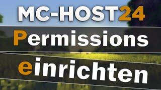 MC-Host24: PermissionsEX einrichten - Gruppen & Rechte auf deinem Server!