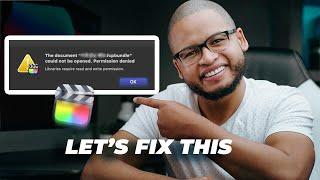 How to Fix this Final Cut Pro Library Error