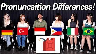 Word differences Between 6 different Countries!! l German,Turkish,Romance, SouthEast Asia Language!!