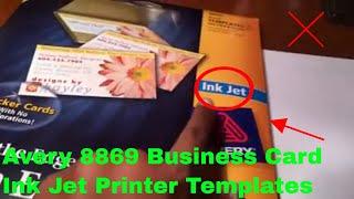   How To Use Avery 8869 Business Card Ink Jet Printer Templates Review