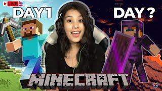  "LIVE: Can I Survive 100 Days as a Minecraft Noob? | With AlyyOn