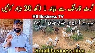 Earn 1 lakh twenty thousand per month from goat farming | Small Business Ideas | HB Business TV,Goat
