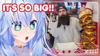 20000 CALORIE BURGER?!?!?!?! | Mifuyu Reacts to Beard Meets Food