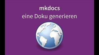 mkdocs - eine Dokumentation im HTML-Format generieren