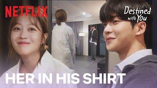 Rowoon is pleasantly surprised by Cho Bo-ah in his shirt | Destined With You Ep 15 [ENG SUB]