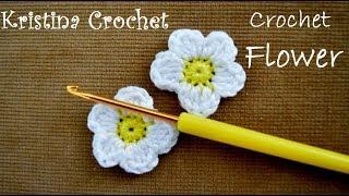 How to Crochet small Flower Tutorial