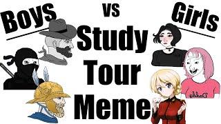 Boys vs Girls Study Tour Memes