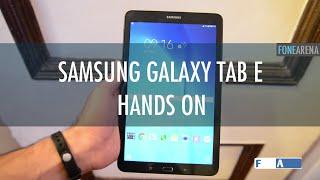 Samsung Galaxy Tab E Hands On