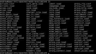 Load and Unload Apache Modules on Ubuntu 12 04