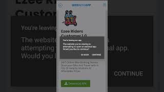 How To Install Ezee Rider's Customer App To Book A Bike  #shorts #viral #Ezeeriders #ezee #tech