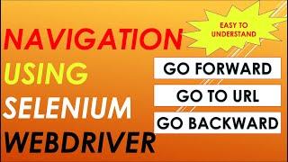 Navigate Using Selenium Webdriver Commands | Java