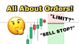 Different Order Types Explained For Traders! - Limit Order, Stop Order, Market Order #shorts