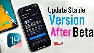 How To Install iOS 18 Stable Update After Beta Update | How To Update final Update After Beta Update