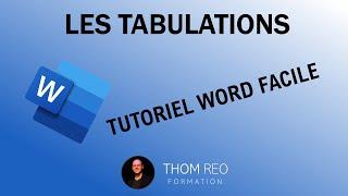 Les taquets de TABULATION (Cours Microsoft Word)