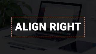 Align right shortcut key in MS Excel