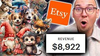 [$3,239/Month Side Hustle] How to Sell Clipart on Etsy Using A.I