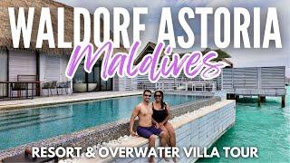 Waldorf Astoria Maldives Ithaafushi | King Overwater Villa & Full Resort Tour | May 2024