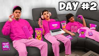 Last To Stop Playing Fortnite With PINK Gaming Setup Wins V-Bucks!