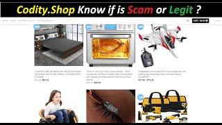 Codity ! Codity Reviews ! Codity Shop Reviews ! Codity.Shop Know if is Scam or Legit ?