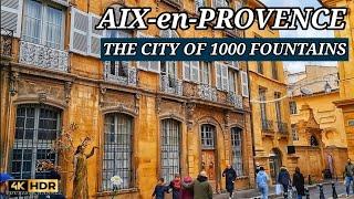 Aix-en-Provence  France - City of 1000 Fountains  4K Ultra HD