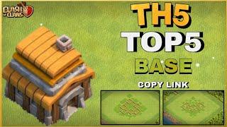 TOWN HALL 5 HYBRID BASE COPY LINK !! COC TH5 DEFENCE BASE LINK 2023 | TOP 5 BASE OF CLASH OF CLANS |