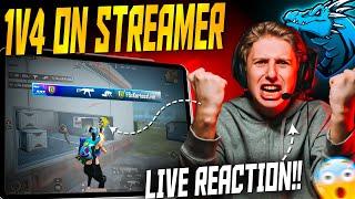 Streamer Called Me Cheater After This 1v4 | Live Reaction! | Smuk Op | PUBG MOBILE