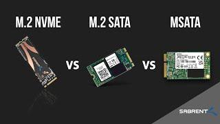 M.2 NVMe vs M.2 SATA vs mSATA | Explained