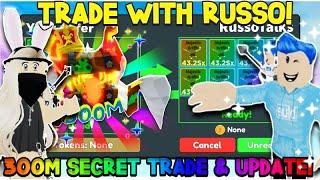 Traded FAKE Russo? Got 300M Secret & FULL TEAM of RAINBOW Robux Pets! - Clicker Simulator Roblox