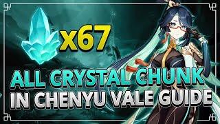 All Crystal Chunk in Chenyu Vale FAST FARMING ROUTE | Genshin Impact 4.6