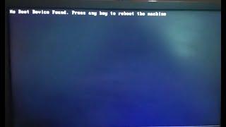 no boot device found press any key to reboot dell | Solved 100%