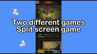 Play two games at same time on any android phone  |  split screen gaming |