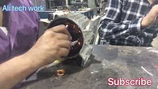 Motor Rewinding Process for 1 HP by Ali tech work