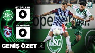 St. Gallen 0-0 Trabzonspor Maç Özeti (UEFA Avrupa Konferans Ligi Play-Off Turu / 22.08.2024