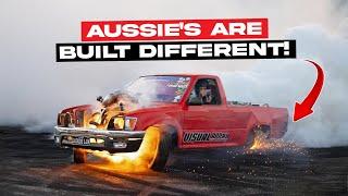 Australia FLEXES on the USA with their INSANE Burnout Cars! (1000hp Blown V8's)