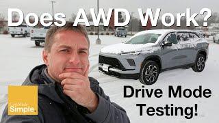 Testing AWD in the 2025 Buick Enclave | Tour, Snow, Off-Road Drive Modes