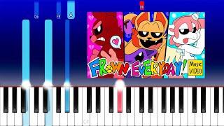 FROWN EVERYDAY (feat. Jelzyart & Kathy-Chan) [FROWNING CRITTERS ANIMATED SONG](Piano Tutorial)