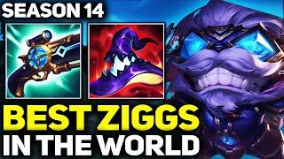 RANK 1 BEST ZIGGS IN SEASON 14 - AMAZING GAMEPLAY! | League of Legends