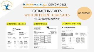 Easy! Extract Data from Invoices with Different Templates in 10 Minutes with Gleematic | No Coding