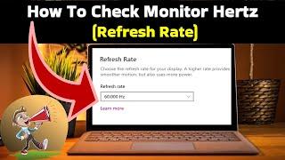 How To Check Monitor Hertz | How to check Monitor Refresh Rate-2024 Full Guide #monitor #refreshrate