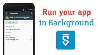 Run your Sketchware projects in Background