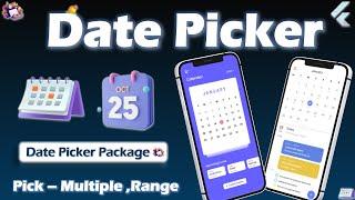 Date Picker package | Flutter Calendar | Date Range picker
