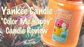 Yankee Candle Review - Color Me Happy - NEW Spring 2018 Candle