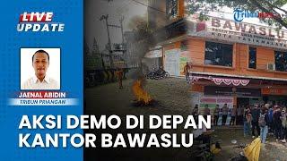 Tuding Ada Politik Uang, Ratusan Warga Tasikmalaya Demo Kantor Bawaslu hingga Blokir Jalan