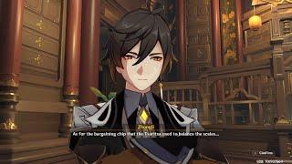 Zhongli Reveals He's Rex Lapis (Geo Archon) And His Plan | All Cutsenes/Dialogue