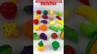 Like & Subscribe | Learn Fruits and Vegetables Names for Kids (Part 2)