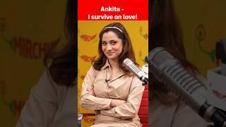 Ankita Lokhande on LOVE  #ankitalokhande #love #bollywood #vicky #relationship #shorts #mirchiplus