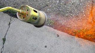 Quick & Easy Way To Eliminate Unwanted Weeds Using A Propane Torch