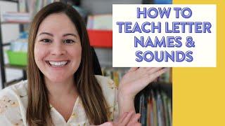 How to Teach Letter Names and Sounds // 3 fun letter names and sounds activities