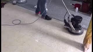 Orbital floor machine for polishing and cleaning